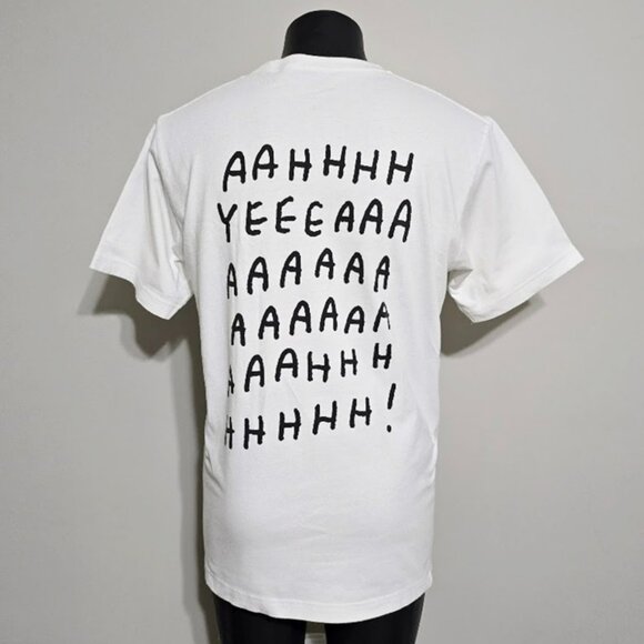 Uniqlo x Jason Polan Tee Burger YEEAAA! Art T shirt White L Mens SPRZ NY - Picture 7 of 14